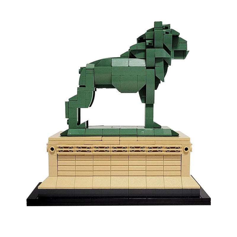 Art Institute Lion Building Kit | Chicago | Landmark Sculpture Display Model - 3