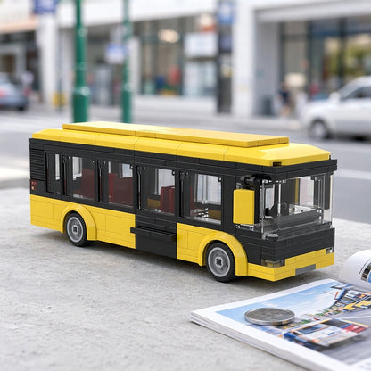 Articulated City Transit Bus MOC Vehicle Building Kit - 2