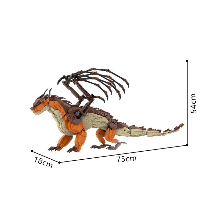 Articulated Mud Dragon MOC Building Kit | Compatible MOC - 5