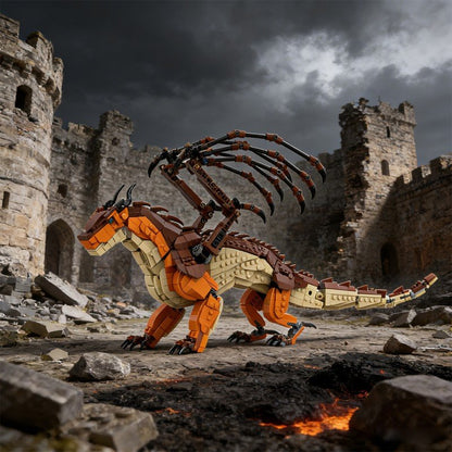 Articulated Mud Dragon MOC Building Kit | Compatible MOC - 6