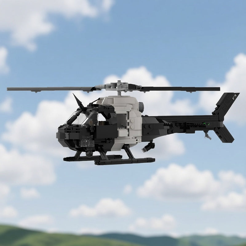 AS350 Urban Police Helicopter MOC Building Kit - 5