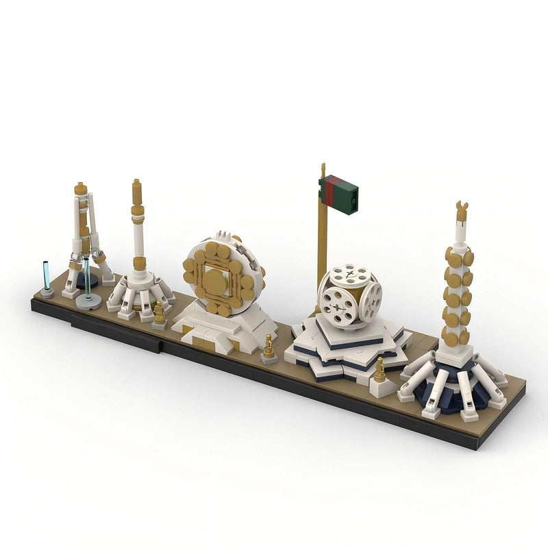 Ashgabat Skyline Building Kit | LEGO-Compatible MOC - 3