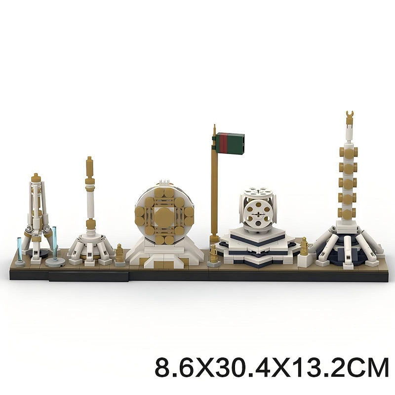 Ashgabat Skyline Building Kit | LEGO-Compatible MOC - 5
