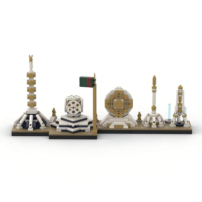 Ashgabat Skyline MOC Building Kit | Central Asia City Architecture Model - 4