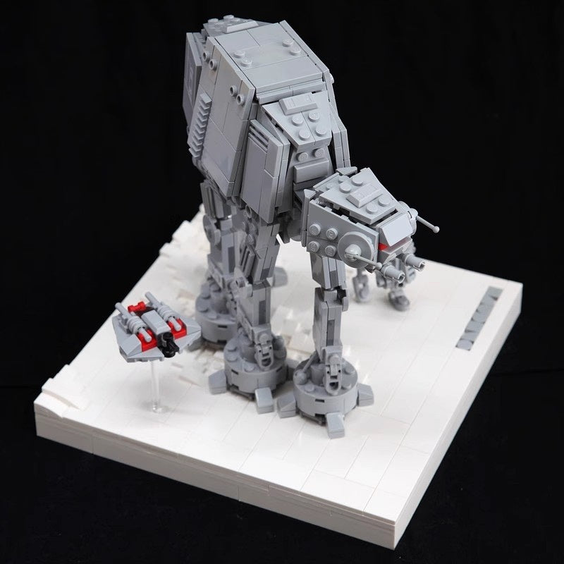 Assault Walker Battle Walker on Snowy Battlefield Building Kit | LEGO-Compatible MOC - 4