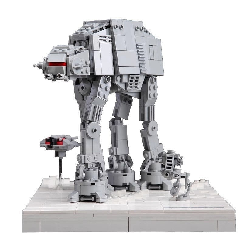 Assault Walker MOC Building Kit | Snow Battlefield Mecha Vehicle Model - 1