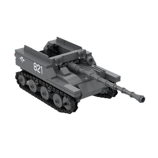 ASU-57 Tank Destroyer Building Kit | LEGO-Compatible MOC - 1