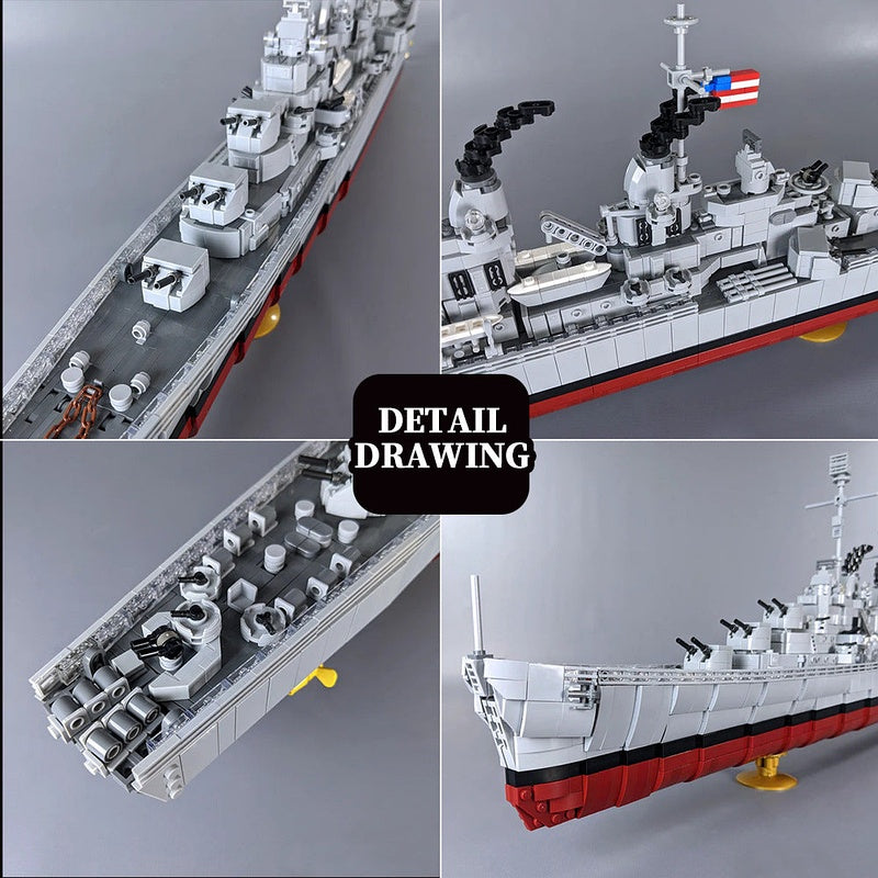 Atlanta Class Cruiser MOC Building Kit | WWII Naval Warship Model - 6