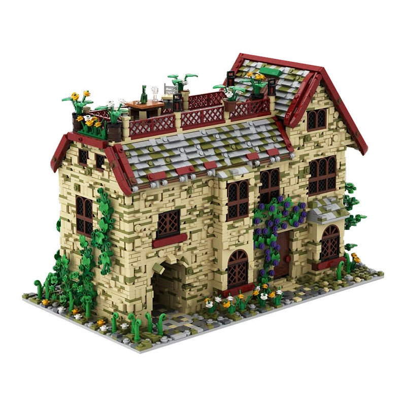 Attic House MOC Building Kit | Cozy Residential Architecture Model - 1