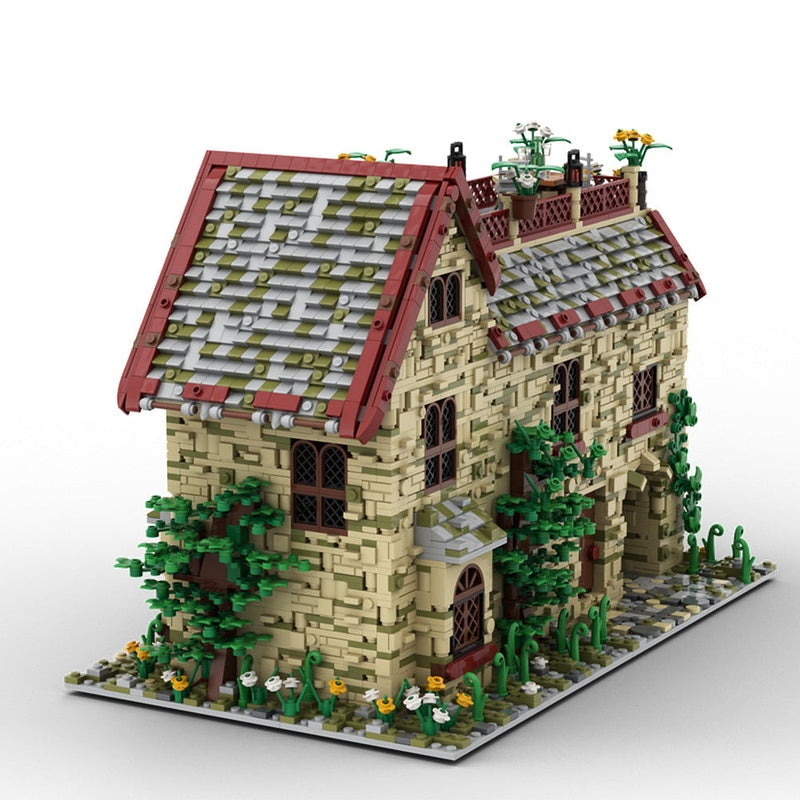 Attic House MOC Building Kit | Cozy Residential Architecture Model - 4