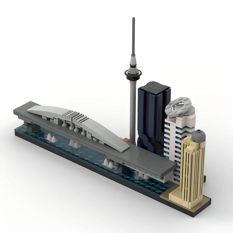Auckland Skyline Building Kit | New Zealand Landmarks LEGO-Compatible MOC - 3