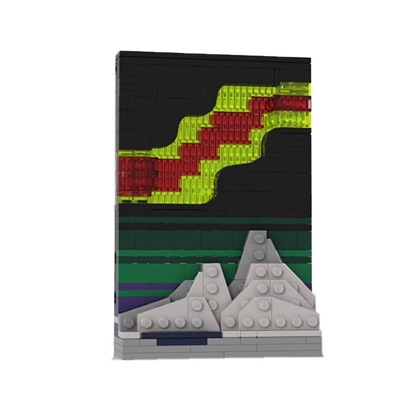 Aurora Borealis MOC Space Exploration Diorama Building Kit - 3