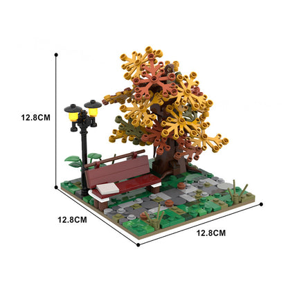 Autumn Park Building Kit | LEGO-Compatible MOC - 3
