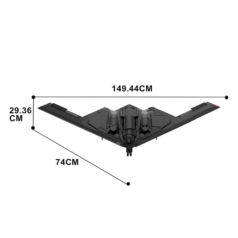 B-21 Stealth Bomber MOC Building Kit | Military Aircraft Model - 4