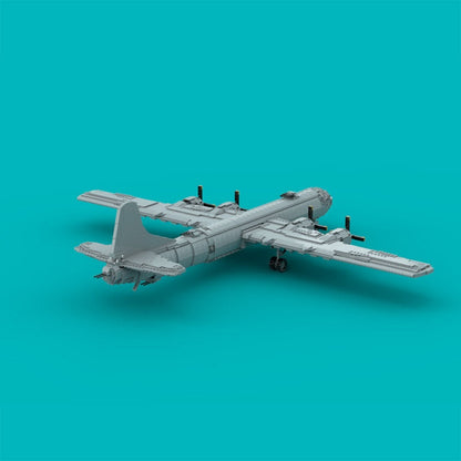B-29 Superfortress Style MOC WWII Heavy Bomber Building Kit 1:35 Scale - 2