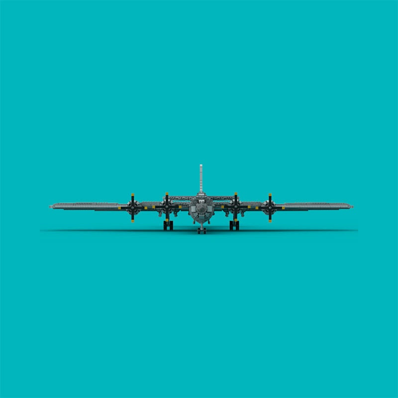 B-29 Superfortress Style MOC WWII Heavy Bomber Building Kit 1:35 Scale - 4