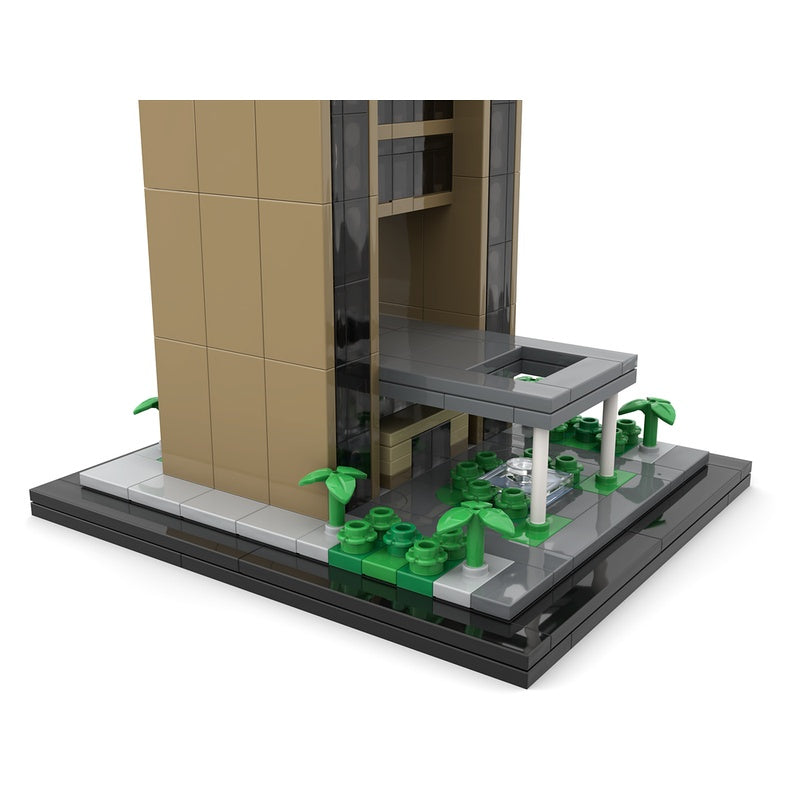 Bahrain Bay Hotel Tower 1:800 MOC Architecture Building Kit - 2