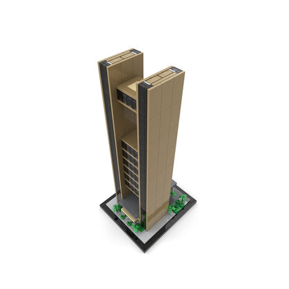 Bahrain Bay Hotel Tower 1:800 MOC Architecture Building Kit - 4