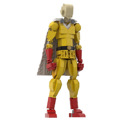 Bald Anime Superhero MOC Figure Building Kit - 1