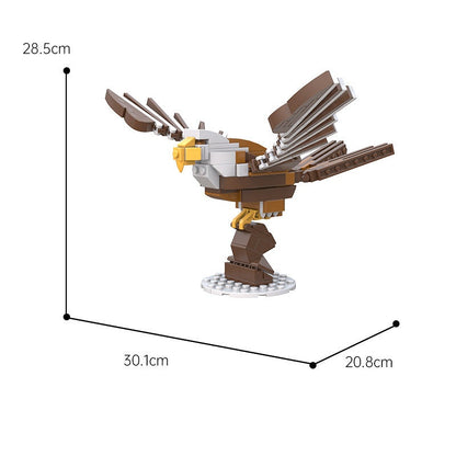 Bald Eagle MOC Building Kit | Majestic Bird of Prey Display Model - 5