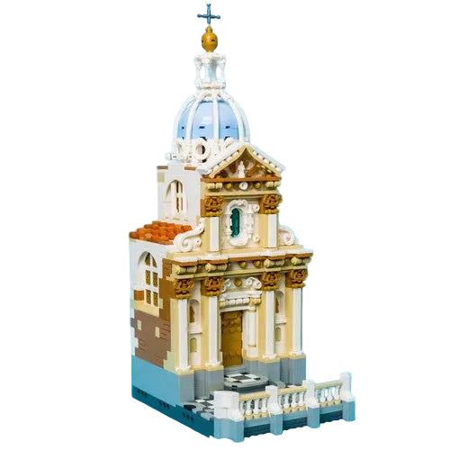Baroque Seaside Chapel With Blue Dome MOC Building Kit - 2