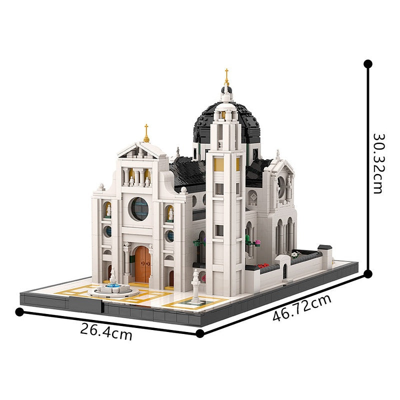 Basilique St Maurice MOC Architecture Building Kit | Historic Church Model - 5