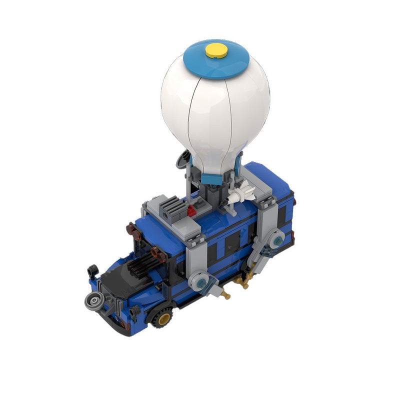 Battle Royale Flying Blue Bus Building Kit | LEGO-Compatible MOC - 3