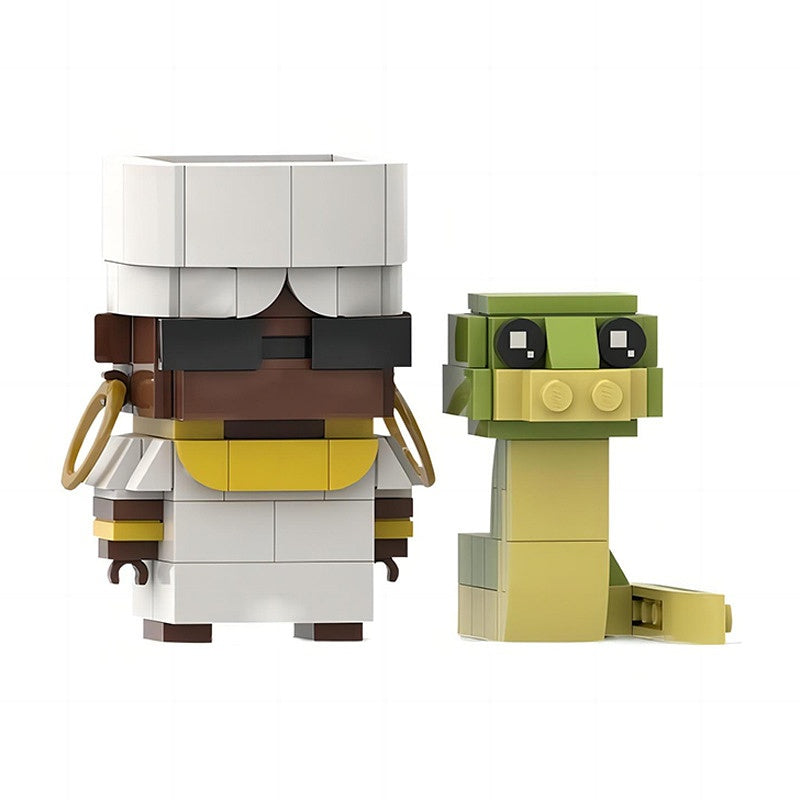 Bayou Princess and Frog Prince BrickHeadz Building Kit | LEGO-Compatible MOC - 5