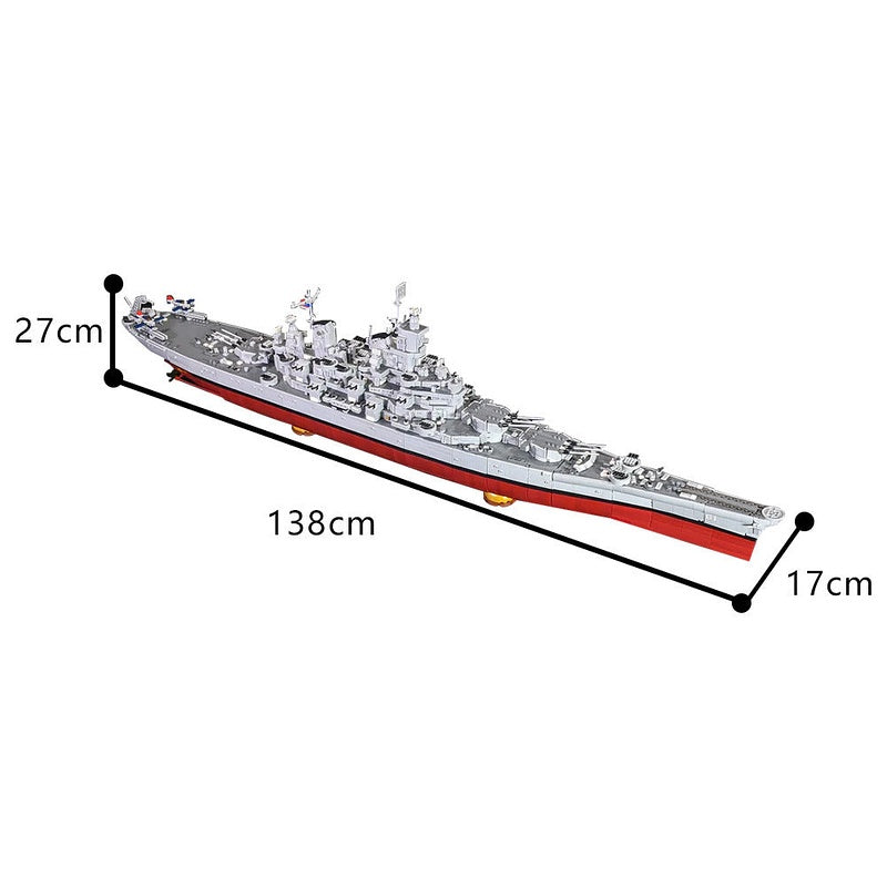 BB-61 USS Iowa MOC Building Kit | Historic Battleship Display Model - 4