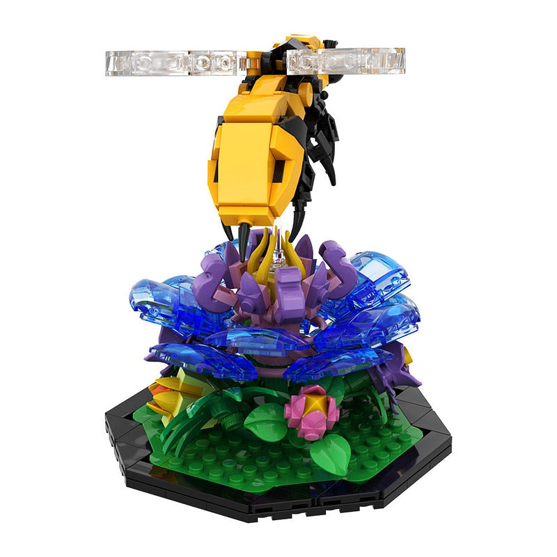 Bee MOC Building Kit | Realistic Insect Animal Figure Model - 4
