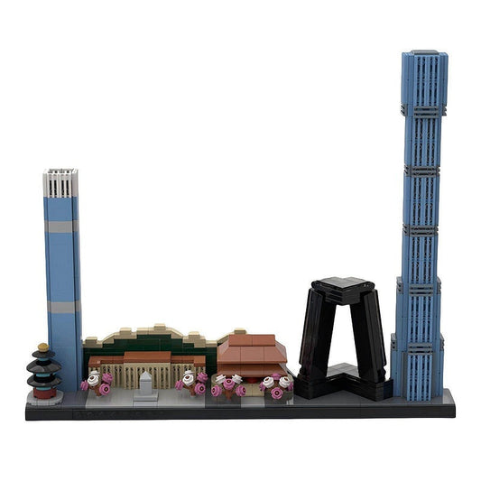 Beijing Skyline MOC Building Kit | Historic & Modern City Architecture - 1