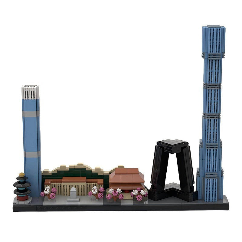 Beijing Skyline MOC Building Kit | Historic & Modern City Architecture - 3