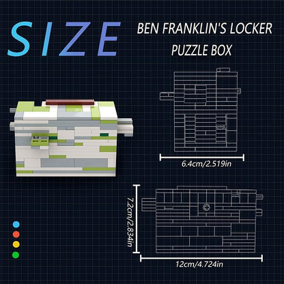 Ben Franklin Locker MOC Building Kit | Historical Display Model - 7