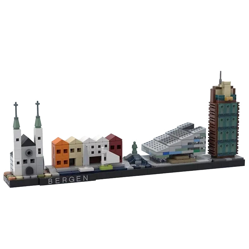 Bergen Skyline Building Kit | Compatible MOC - 1