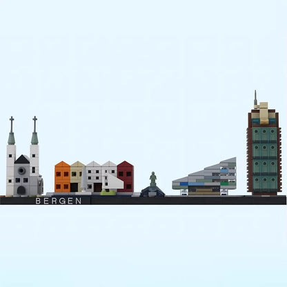 Bergen Skyline Building Kit | Compatible MOC - 2