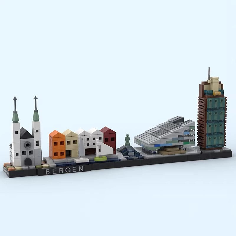 Bergen Skyline Building Kit | Compatible MOC - 5
