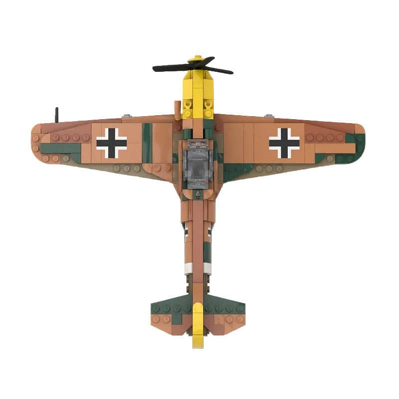 Bf 109 E-7 Trop Fighter MOC Building Kit | WWII Aircraft Model - 4