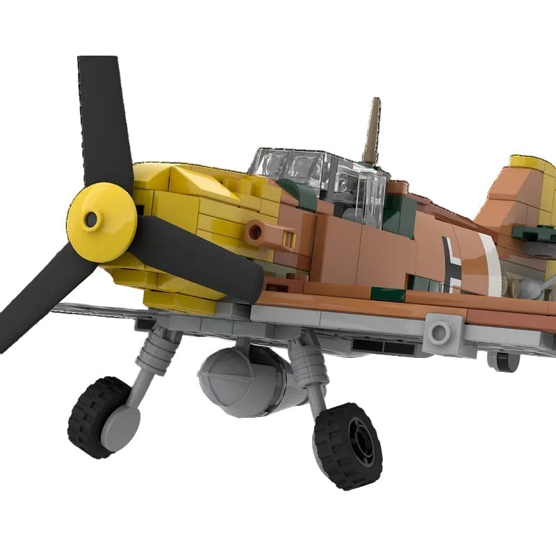 Bf 109 E-7 Trop Fighter MOC Building Kit | WWII Aircraft Model - 5