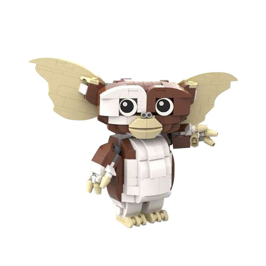 Big-Eared Brown & White Creature Character MOC Building Kit - 1