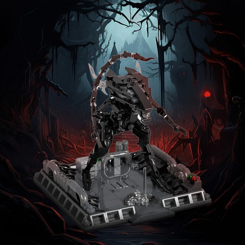 Biomechanical Alien Matriarch Diorama MOC Building Kit - 2