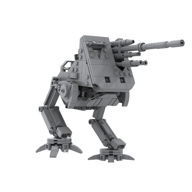 Bipedal Defense Turret Walker Mech MOC Building Kit | Robot Model - 1