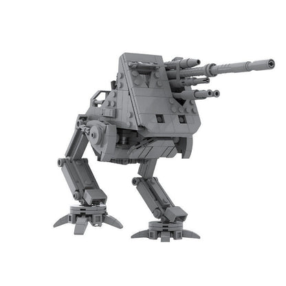 Bipedal Defense Turret Walker Mech MOC Building Kit | Robot Model - 1