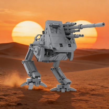 Bipedal Defense Turret Walker Sci-Fi Military Mech MOC Building Kit | LEGO-Compatible MOC - 6