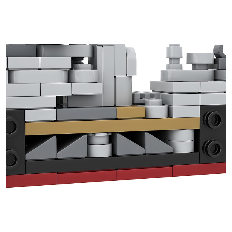 Bismarck Battleship 1:1000 Scale MOC Building Kit - 2