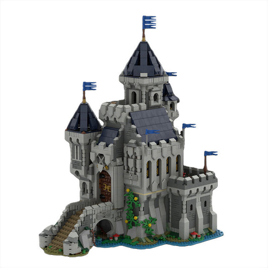 Black Falcon Knight's Castle Building Kit | LEGO-Compatible MOC - 1