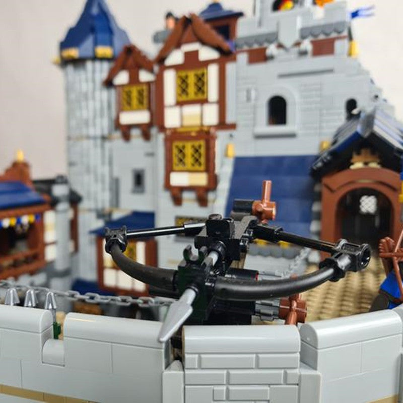 Black Falcon Royal Castle MOC Building Kit | Medieval Fortress Architecture - 3