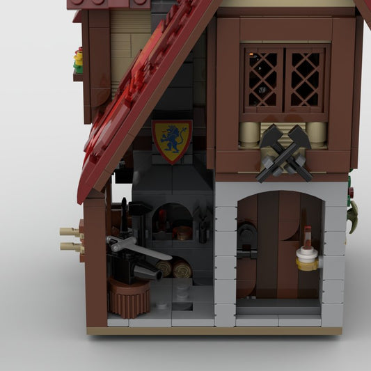 Blacksmith Building Kit | Medieval Village | LEGO-Compatible MOC - 1