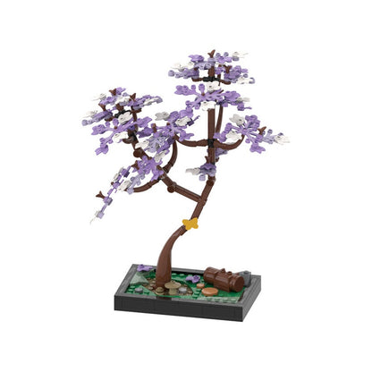 Blossomed Jacaranda Tree Diorama MOC Building Kit | Floral Display - 1