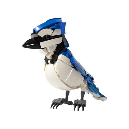 Bluejay Bird MOC Animal Building Kit | Posable Wildlife Display Model - 5