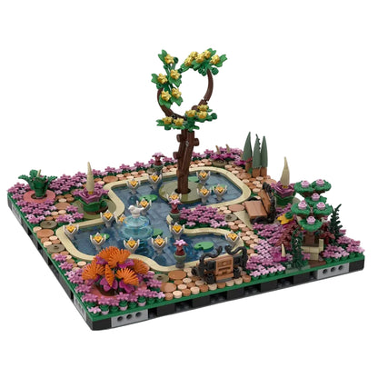 Botanical Park MOC Garden Pond & Fountain Building Kit - 4